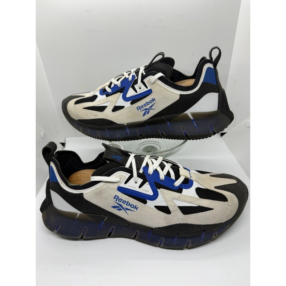 Reebok Zig Kinetica FW5735 Humble Blue White Mens Shoes Size 10.5